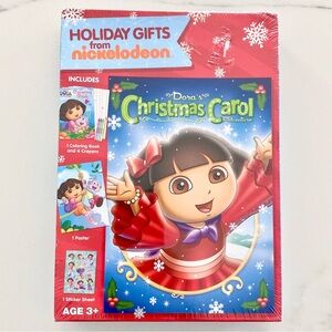 Nickelodeon Dora's Christmas Carol Activity Set - Red